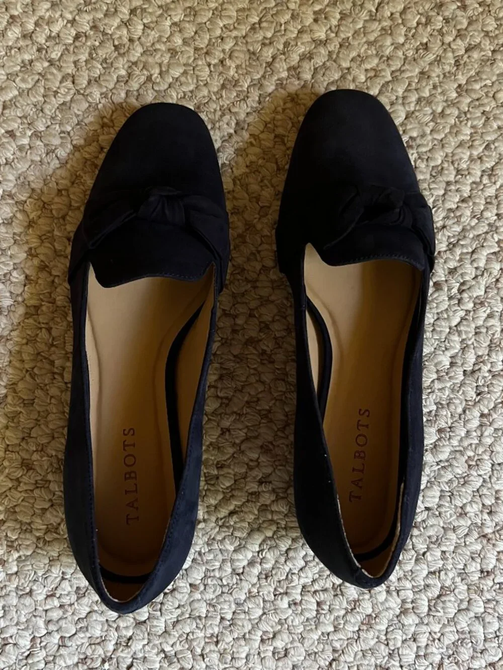 TALBOTS - Jane Tie Strap Suede Loafer -- NEW, with Box
